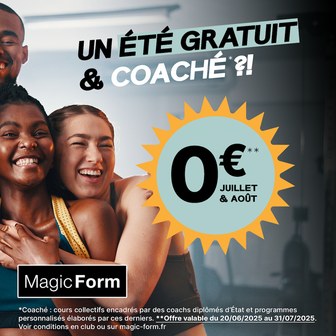 Profitez d'un été GRATUIT et COACHÉ avec Magic Form !