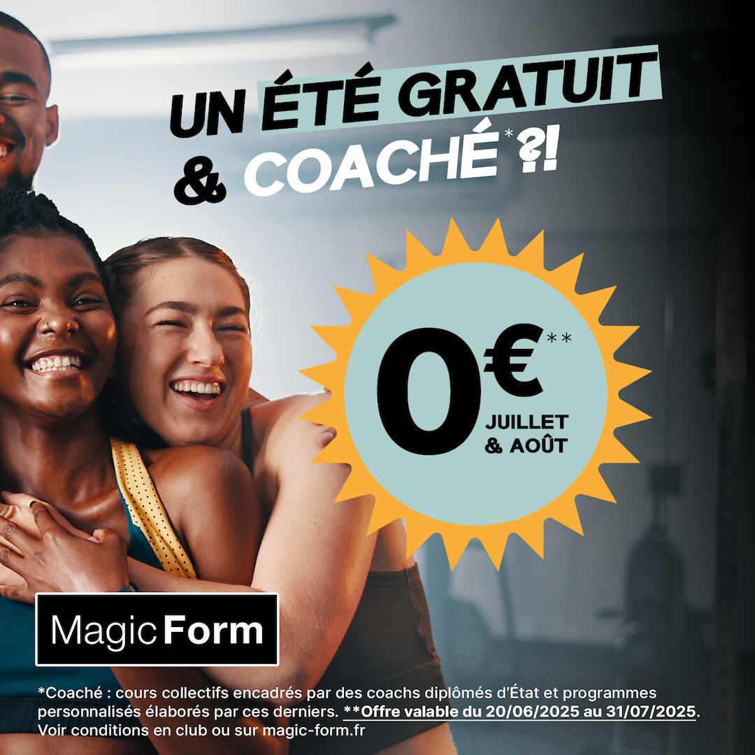 Profitez d'un été GRATUIT et COACHÉ avec Magic Form !