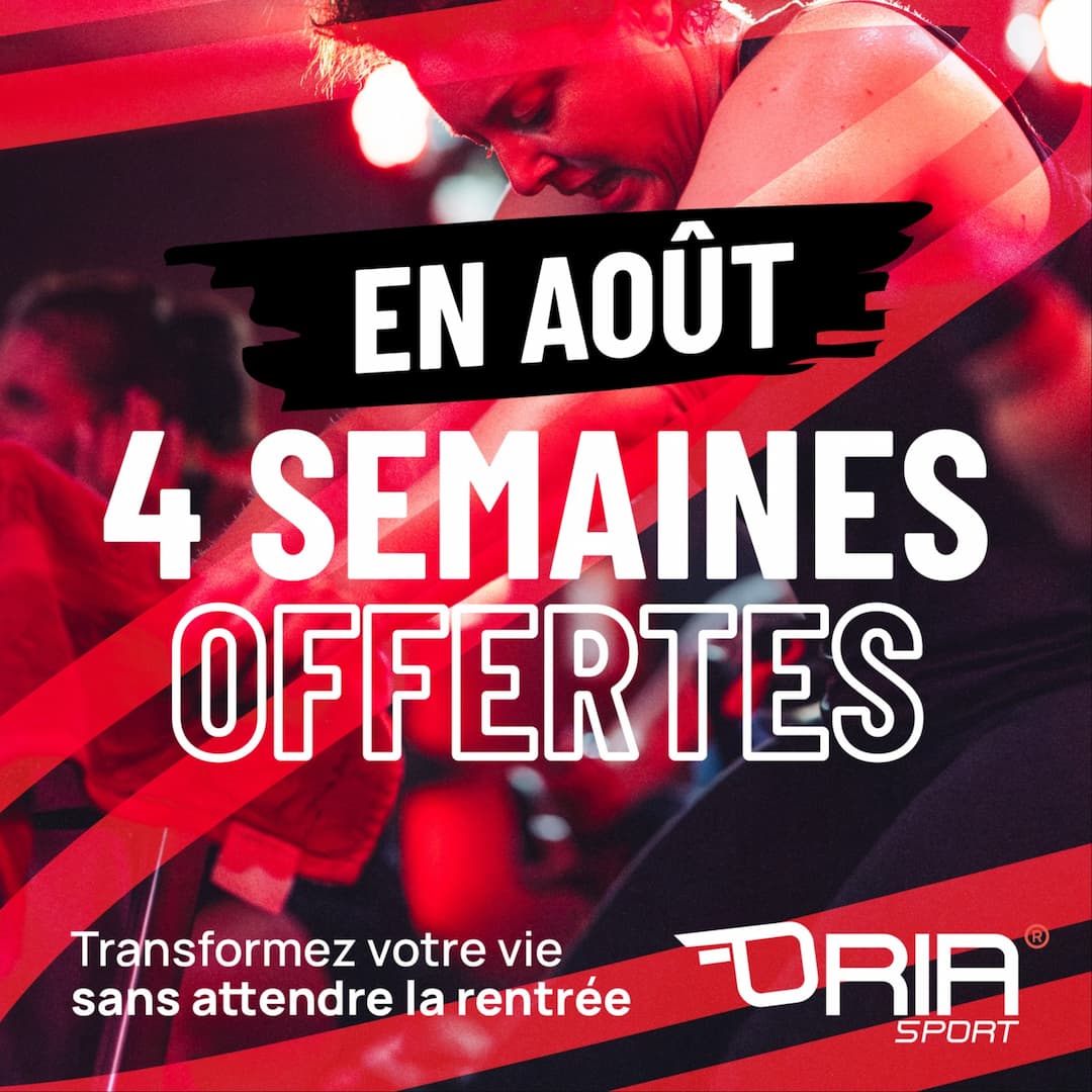 4 semaines offertes en août !