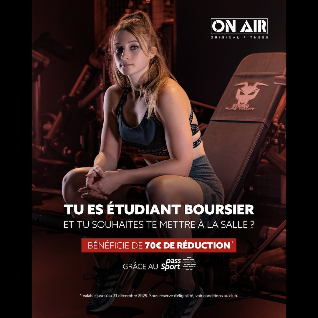 Bonne nouvelle : On Air Fitness est partenaire du Pass’Sport !
