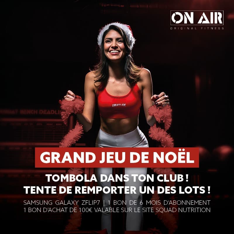Grande tombola de décembre à On Air !